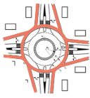 Scheme of a dutch roundabout