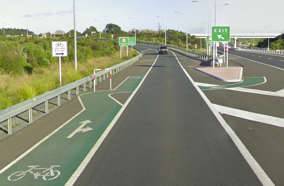 Waikato Expressway Cross Off Ramp, New Zealand.